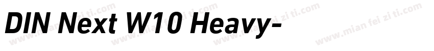 DIN Next W10 Heavy字体转换